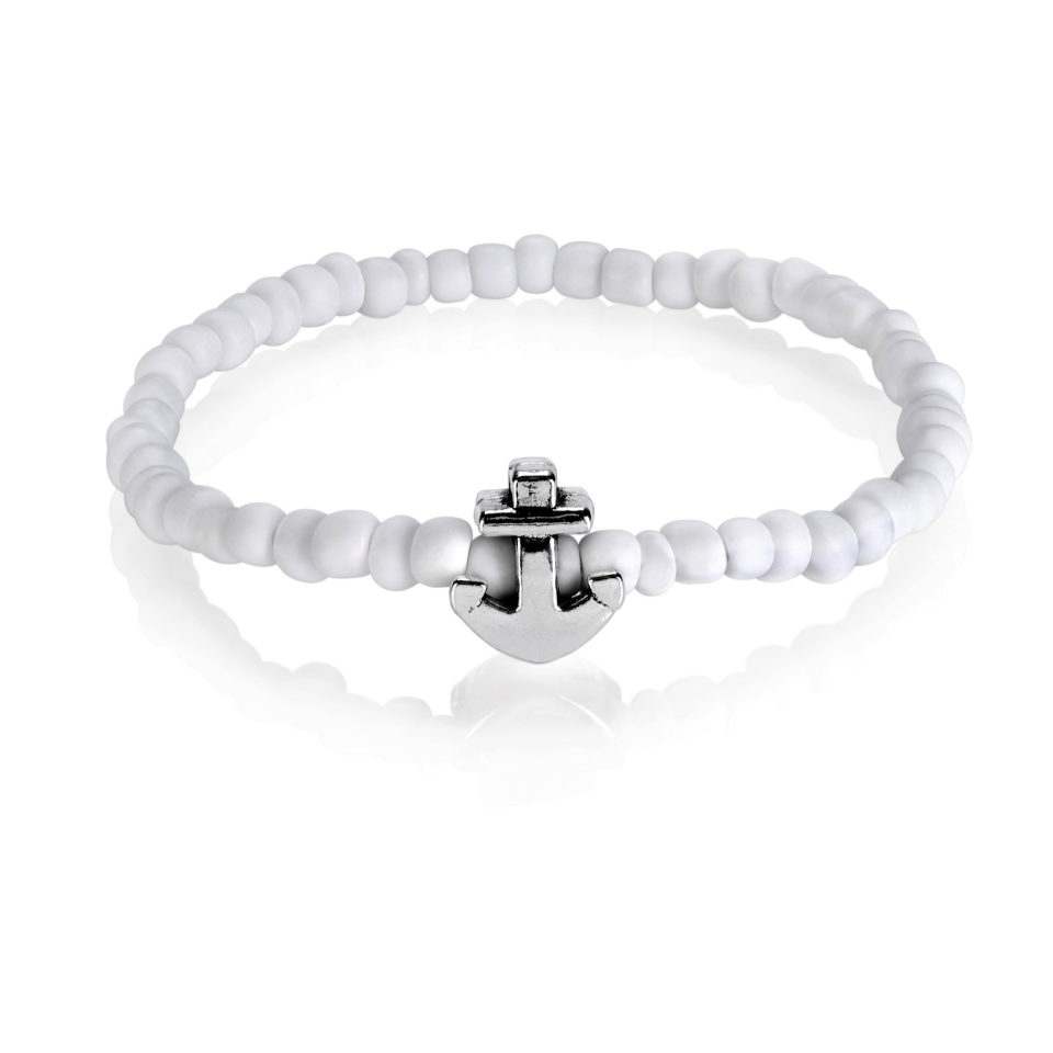 Women's Bracelet - Anchor Zinc / Glass / Adult by Low Tide