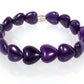 Puffy Hearts - Purple Stone - Low Tide Island Designs